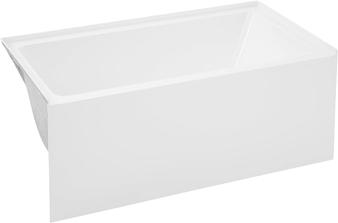 Voltaire 54" X 30" Left-Hand Drain Alcove Bathtub with Apron