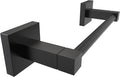 RUACQ Hand Towel Holder, 9-inch Hand Towel Bar, Square Base Towel Ring, 304 Stainless Steel Towel Rack for Bathroom, Wall Mounted(Matte Black)