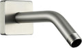 G-Promise All Metal 6-Inch Shower Arm with Flange, Wall-Mounted Stainless Steel Shower Pipe Replacement for Fixed and Handheld Shower Heads, Brushed Nickel