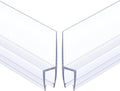 AmazerBath Shower Door Side Seal Strip (Set of 2), Frameless Glass Shower Door Seal Strip - Suitable for 1/4 Inch Glass, 78 inch