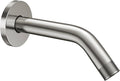 Cobbe Shower Arm with Flange and Teflon Tape, 6-Inches Wall Mounted Shower Pipe Arm 304 Stainless Steel Extension for Fixed Shower Head, Brushed Nickel