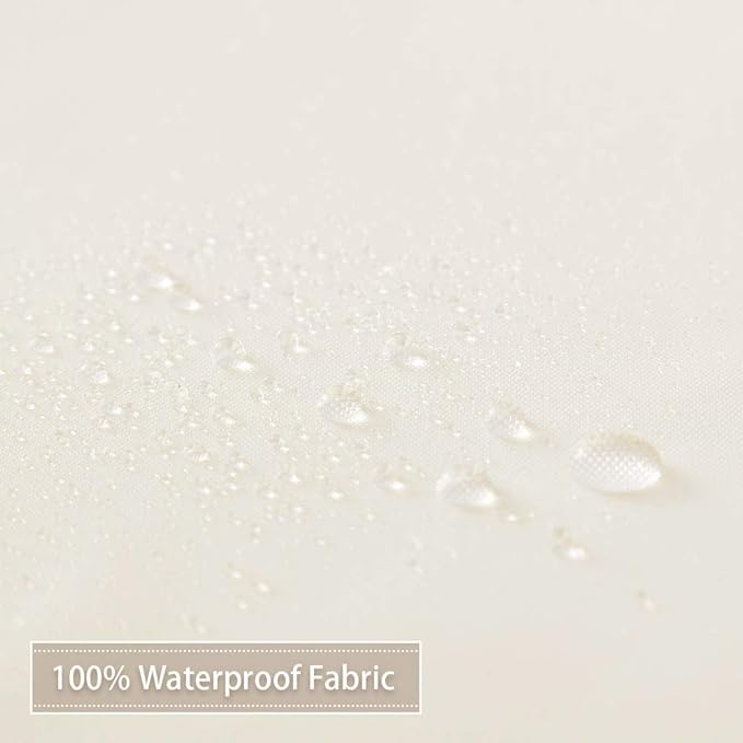 CAROMIO Hotel Quality 100% Waterproof Fabric Shower Curtain Liner with Magnets for Bathroom, 72x72 Inch, Ivory