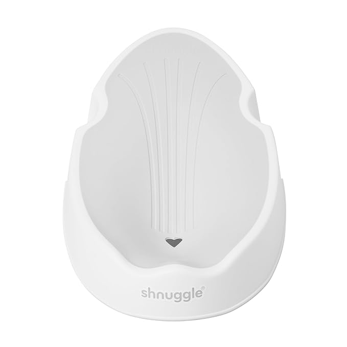 Shnuggle | Newborn Baby Bath Support | Ergonomic Soft-Touch Seat | Lightweight Non-Slip Base | Compact | Perfect for Babies up to 6 Months