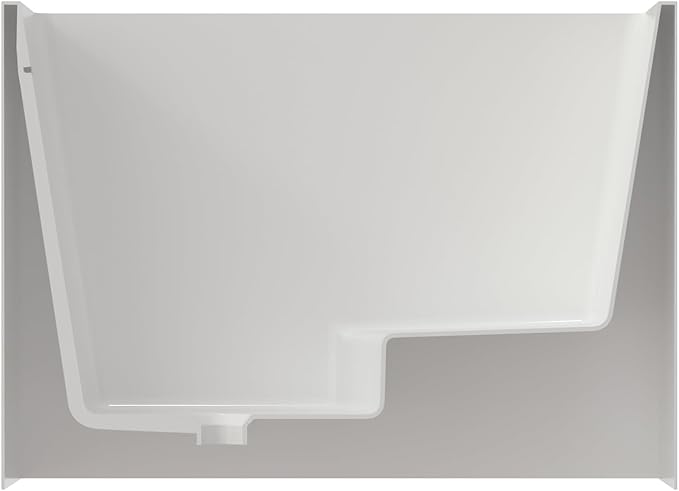 35" Acrylic Freestanding Bathtubs, Stand Alone Tub, Japanese Soaking Tub for Bathroom, Integrated Overflow and Drain, cUPC Certified, Gloss White