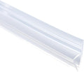 Shower Door Side Seal Strip,118 Inch H-Type Frameless Shower Door Seal, H-Type Shower Door Sweep for 15/32"(12mm) Thick Glass