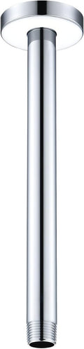 Celling Mounted Extention Stainless Steel High Density Thickened Thread Shower Arm and Shower Arm Flange Replacement for Delta U4999 10-inch, Chrome
