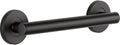 Delta Contemporary (1-Pack) 12' Shower Grab Bar ADA Compliant Matte Black 450 lb Capacity Bathroom Safety Handle for Shower, Bathtub | Wall Mounted Balance Assist, Handicap Grip 41812-BL