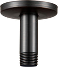 OFFO Shower Arm with Flange, 3 in Oil Rubbed Bronze Ceiling Mount Replacement Rain Shower Head Straight Arm Ceiling-Mounted For Fixed Shower Head & High Pressure Rain
