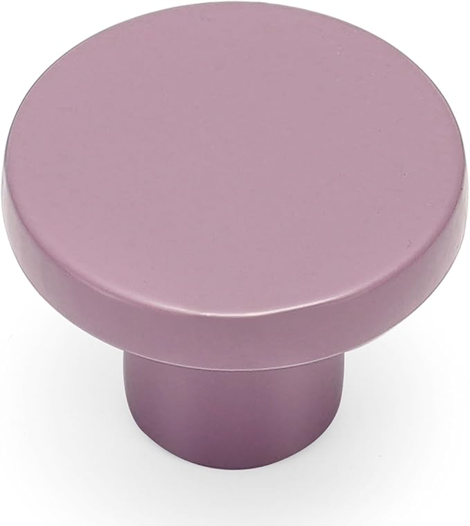 Ravinte 25 Pack Cabinet Knobs Purple Kitchen Cabinet Knobs Round Dresser Drawer Pulls Closet Door Pulls 1-1/5 Inch