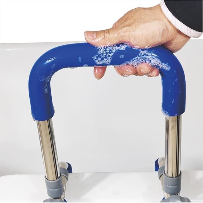 Bathroom Grab Bars for Bathtubs and Showers 304 Stainless Steel Adjustable Bathtub Safety Rail for Seniors,Sturdy and Durable Tub Grab Bar, Assistance Bathtub Handle Clamp for Bath Support