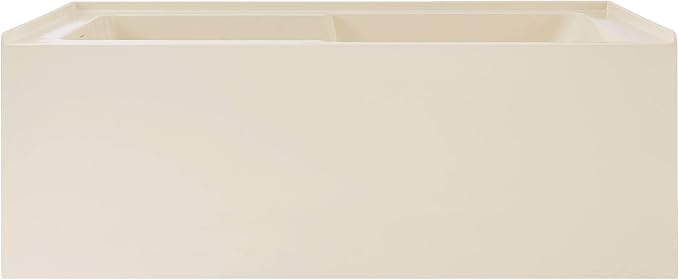 Voltaire 60" X 32" Left-Hand Drain Alcove Bathtub with Apron in Bisque