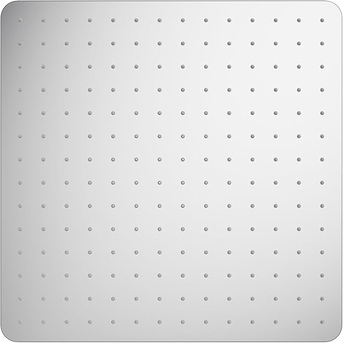 VBFF-Shower Head,rain shower head, 16 inch- Square Shower Head, 1.8 GPM Flow Rate, rainfall showerhead,VBFF10(Chrome)