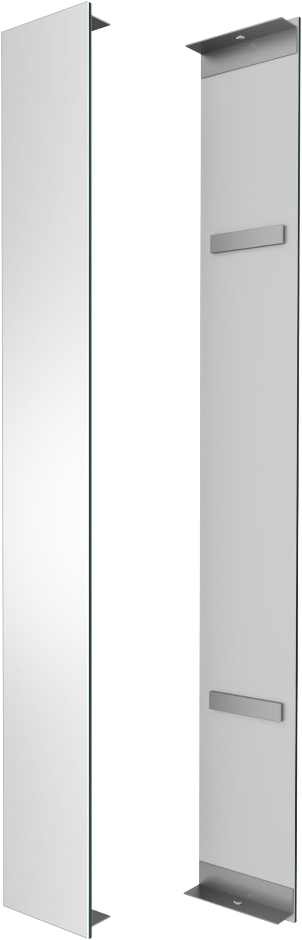 Side Mirrored Kits, 4'' W x 32'' H Decorative Side Mirrors Set of 2 for 32-Inch-Height Beveled Lighted Mirror Cabinet Surface-Mounting-Use Only (for Model-Anglora)