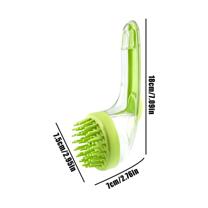 Pet Bathing Brush – Gentle Dog And Cat Scrubber With Integrated Soap Dispenser, Massage Cleansing Tool | Perfect For Puppies Kittens Cats, Home Use, Travel, Pool And Beach Bathing, Grooming Sessions