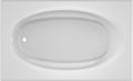 Jacuzzi SIGNATURE Acrylic Drop-In Bathtub, Soaking Sanctuary, Slip Resistant, Universal Drain Placement, 60" (L) x 42" (W), Oval In Rectangle, White