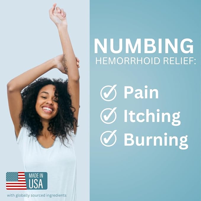 Curist 5% Lidocaine Numbing Cream - 6 oz (170 g) XL Tube - Soothing Numbing Cream for Temporary Discomfort, Itching, and Burning from Hemorrhoids Lidocaine 5% (1 Pack - 6 oz Tube)