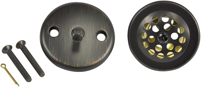 DANCO Trip Lever Tub and Bath Drain Trim Kit with Overflow Plate, Oil Rubbed Bronze, 1-Pack (10580)
