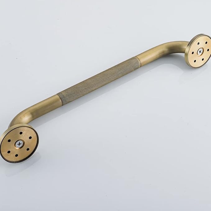 Heavey Duty Grab Bar, 24-Inch Sturdy Hand Rail, Stylish Bathroom Armrest, Antique Brass Finish, Good for Senior, Kids, Elderly