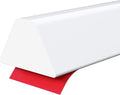 98 Inch Collapsible Shower Water Dam, Shower Threshold Water Dam Shower Barrier, Dry and Wet Separation Door Dam Water Stopper Kitchen Shower Threshold Silicon Water Blocker(Mini Trapezoid)