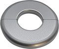 1 Piece ABS Wall Split Flange Round Self-Adhesive Escutcheon Plate Cover Plumbing Pipe Cover for Water Pipe Faucet Decoration 1.1"/28mm, Silver