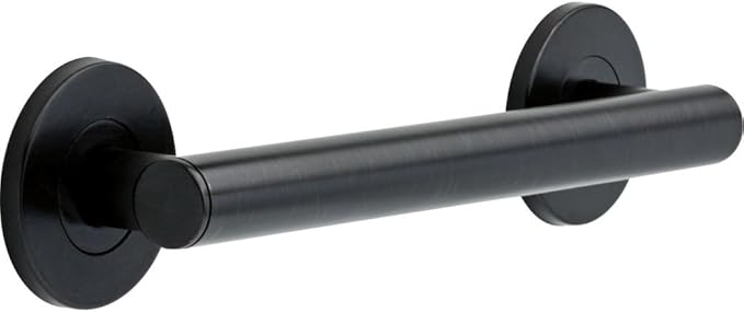 Delta Contemporary (1-Pack) 12" Shower Grab Bar Seniors ADA Compliant Venetian Bronze 450 lb Capacity Bathroom Safety Handle for Shower, Bathtub | Wall Mounted Balance Assist, Grip Bar 41812-RB