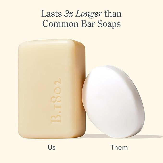 Beekman 1802 Goat Milk Body Soap Bar, Almond Honey Cookie - Scented - 9 oz - Nourishes, Moisturizes & Hydrates - 100% Vegetable Soap with Lactic Acid - Good for Sensitive Skin - Cruelty Free