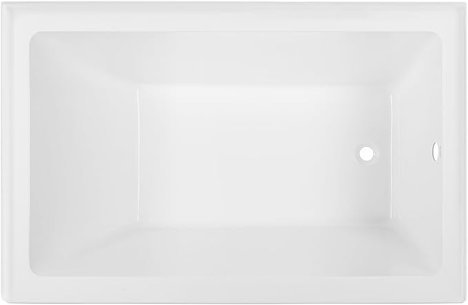 Swiss Madison Well Made Forever Voltaire 48"x32" Acrylic White, Alcove, Right Hand Drain, Apron Bathtub