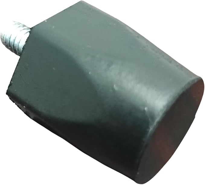 OCS Parts Adjustable Rubber Bumper Feet, Levelers, 1/4-20 Thread, Solid Rubber (4)