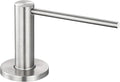 GAPPO Soap Dispenser for Kitchen Sink, Built in Sink Soap Dispenser, Brushed Nickel Stainless Steel Pump Head, Lotion Dispenser with Refillable 17 OZ Bottle
