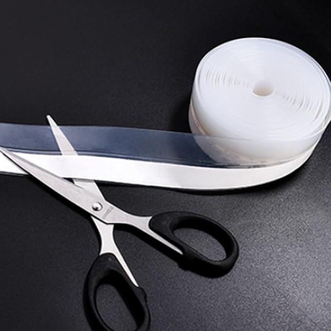 Weather Stripping Door Seal Strip, Door Weather Stripping Seal Strip Sealing Tape for Doors Windows Shower (25mm, Transparent)