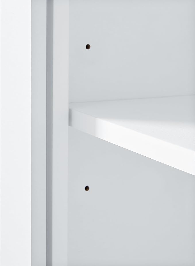 Favfurish 69" Tall Bathroom Storage Cabinet with Doors and Drawer,Modern Linen Cabinets w/Adjustable Shelf and Anti-Toppling Device,Freestanding Organizer for Bath Room,Study,Office,Kitchen White