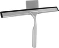 10-Inch Shower Squeegee with Hanger, All-Purpose Stainless Steel and TPR Rubber for Streak-Free Cleaning on Glass Shower Doors, Mirrors, Windows, Tile and Car Glass