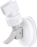 Zhehao Adjustable Shower Head Holder, Removable Suction Cup Shower Head Holder, No Drill Wall Mounted Suction Bracket with Chrome Polished for Marble Glass Metal Ceramic(1,Grey Wrench)