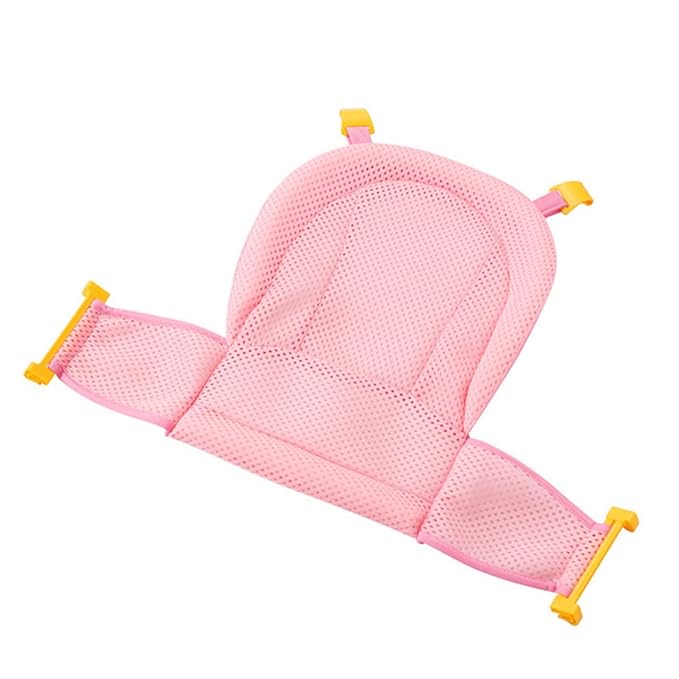 Baby Bath Seat Support Net Bathtub Shower Mesh Non Slip Adjustable for Newborn Infant
