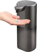 Automatic Liquid Soap Dispenser with 4 Adjustable Volume Control, Touchless Rechargeable Hands Free Auto Soap Dispenser for Kitchen, Bathroom, Hotel, Restaurant,13.5oz/ 400ml