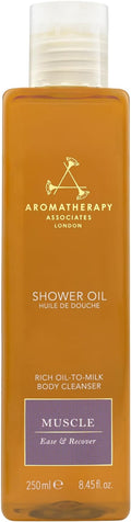 Aromatherapy Associates De-Stress Muscle Shower Oil. Powerful Blend of Rosemary, Ginger and Black Pepper Essential Oils to Soothe and Heal the Body (8.45 fl oz)