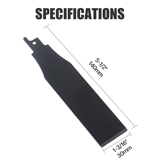 2pcs 1-3/16 inch (30mm) HCS reciprocating Saw Blade Saber Shovel Length Cleaning Tool for Removing Tile Grout Glue Gaps, etc.…
