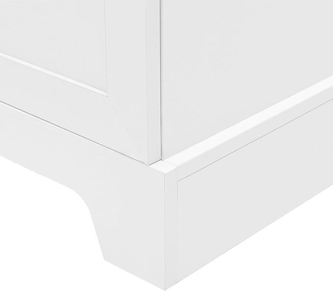 Favfurish 70" Tall Bathroom Storage Cabinet with Doors,Modern Linen Cabinets w/Adjustable Shelves & Anti-Tipping Device,Easy Assembly,Freestanding Organizer for Dining Room,Kitchen,Office,White