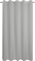 River Dream Extra Long No Hook Grey Shower Curtain or Liner Soft Microfiber - 84" Length Fabric Shower Curtain Liner Set, Machine Washable & Water Repellent, Gray, 71x86