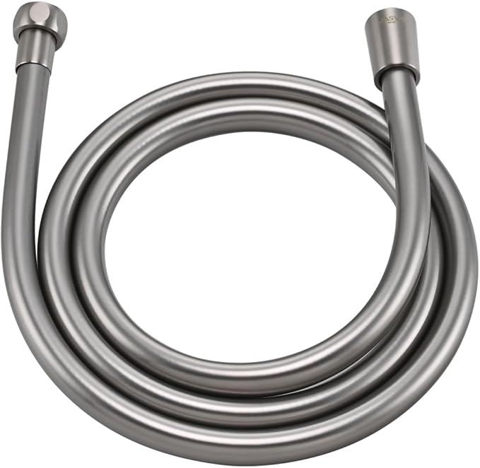 Shower Hose PVC,Explosion Proof Anti Winding Showerhead Hoses Extra Long,Used In Showerheads Spray Bidet Bathing Toilet Cleaning Pet Flexible Rv Shower Hose Replacement (Brushed Nickel, 59 In)