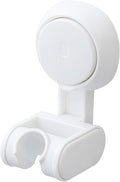 TAILI Shower Head Holder Suction Cup, handheld Shower Head Bracket, Height Angle Adjustable Wall Mounted, Bathroom Showerhead Holder No Drilling Removable Waterproof, White