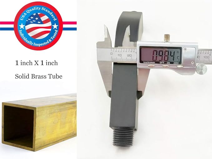 Aquaiaw Square Shower Arm and O-Ring Flange, 6 inch, Solid Brass, Both Soldered 1/2 NPT Tapered Threads, Matte Black Wall Mount Shower Arm Extension with Escutcheon, for Rainfall Shower Head Max. 10"
