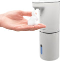 JetFoam Automatic Foam Soap Dispenser - Touchless Electric Soap Dispenser, USB-C Rechargeable, Adjustable Foam Levels, 10 oz Countertop Hands-Free Soap Pump for Bathroom & Kitchen (White)