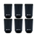 San Jamar Classic Soap Dispenser for Public Restrooms, Manual, Wall Mounted, Refillable, Plastic, 46 Ounce Capacity, Black Pearl (Pack of 6)