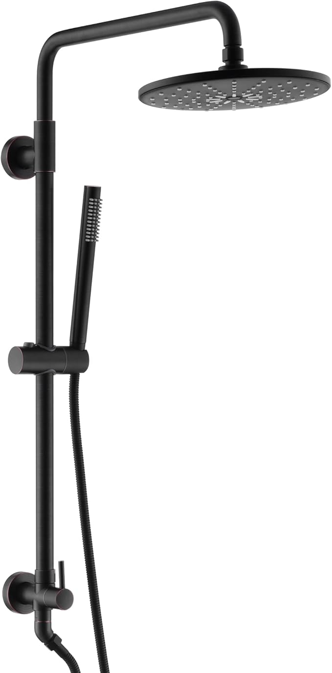 sumerain Oil Rubbed Bronze Shower System for Retrofit&Remodel with 9 Inch Rain Shower Head