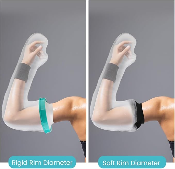 Cast Covers for Shower Arm, Waterproof Cast Cover, Cast Cover for Swimming, Cast Protector for Show Adult, Elbow, Hand, Elbow, Upper Arm (Diameter - 7.9") Extra Long