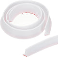 PATIKIL 39 Inch Collapsible Shower Threshold Water Dam Guard, Shower Stopper Barrier Self Adhesive Sink Splash Guards for Frameless Shower Door Bottom, White (1.2"Wx0.6"T)