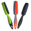 Rubber Pet Hair Removal Brush for Couch Clothes Dog Cat Pet Hair Carpet, Also Used as Dog Cat Bath Brush with Massage Effect(black，orange，green)