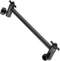 BRIGHT SHOWERS Brass Shower Head Extension Arm for Rain and Handheld Shower Head, 10 Inch Universal Shower Arm Extender, Height & Angle Adjustable, Oil-Rubbed Bronze