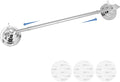 Suction Cup Towel Bar for Shower, 15.75''-25.6'' Adjustable Stainless Steel Towel Holder, Heavy Duty Suction Towel Rack with Powerful Vacuum Adsorption for Bathroom, Kitchen, RV, and Renters